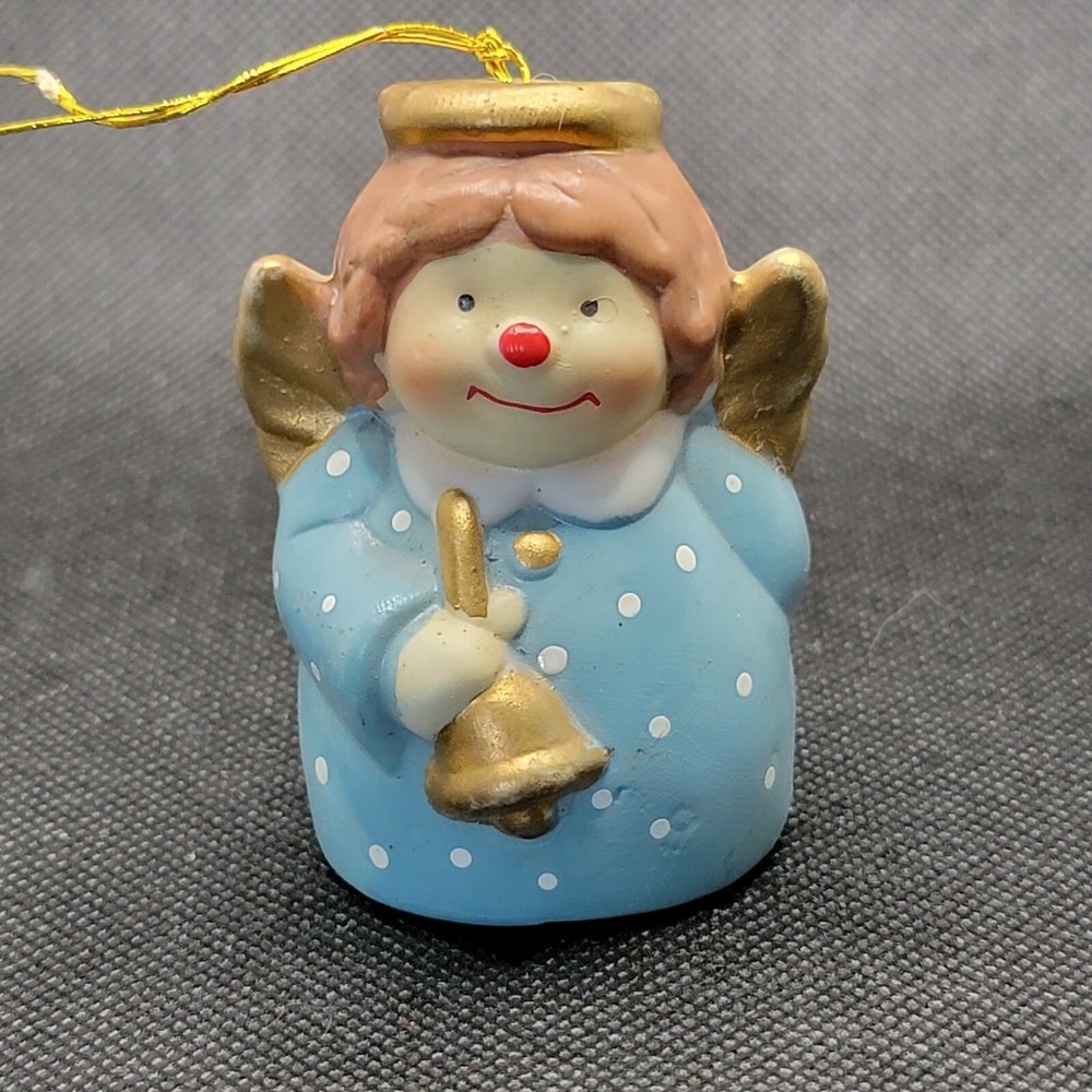 Vintage 1985 giftco angel bell christmas ornaments